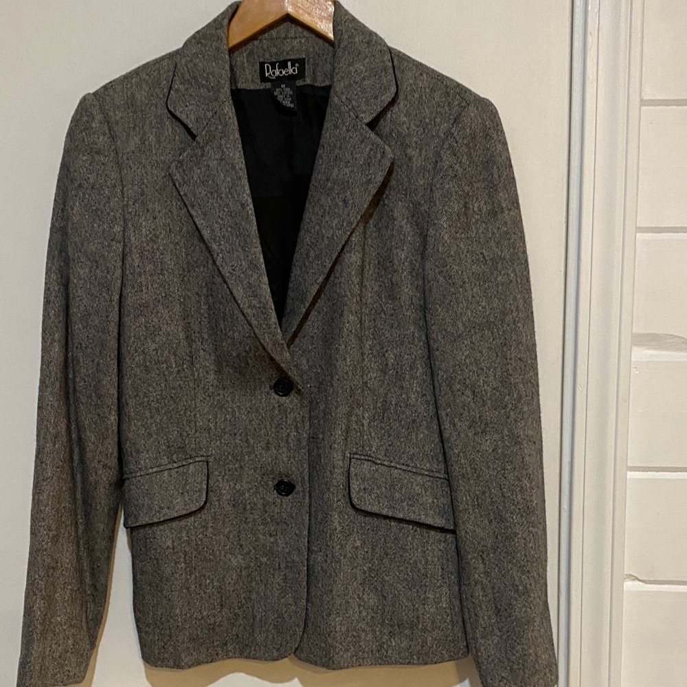 Women's Classic Gray Suit Jacket